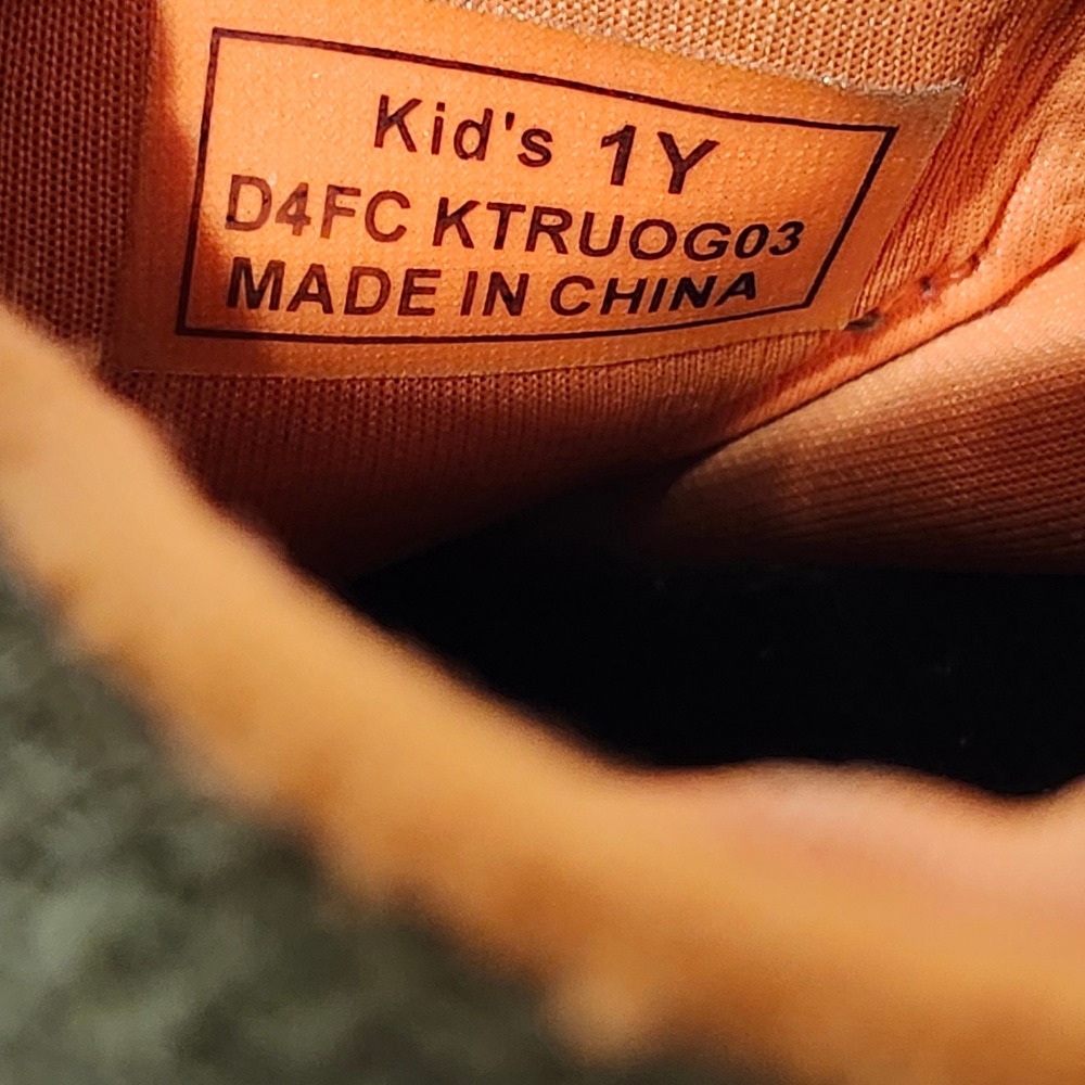 Kizik Kids Athens Hands-Free Slip On Sneakers Olive Orange 1Y D4FC KTRUOG03 - Picture 4 of 12